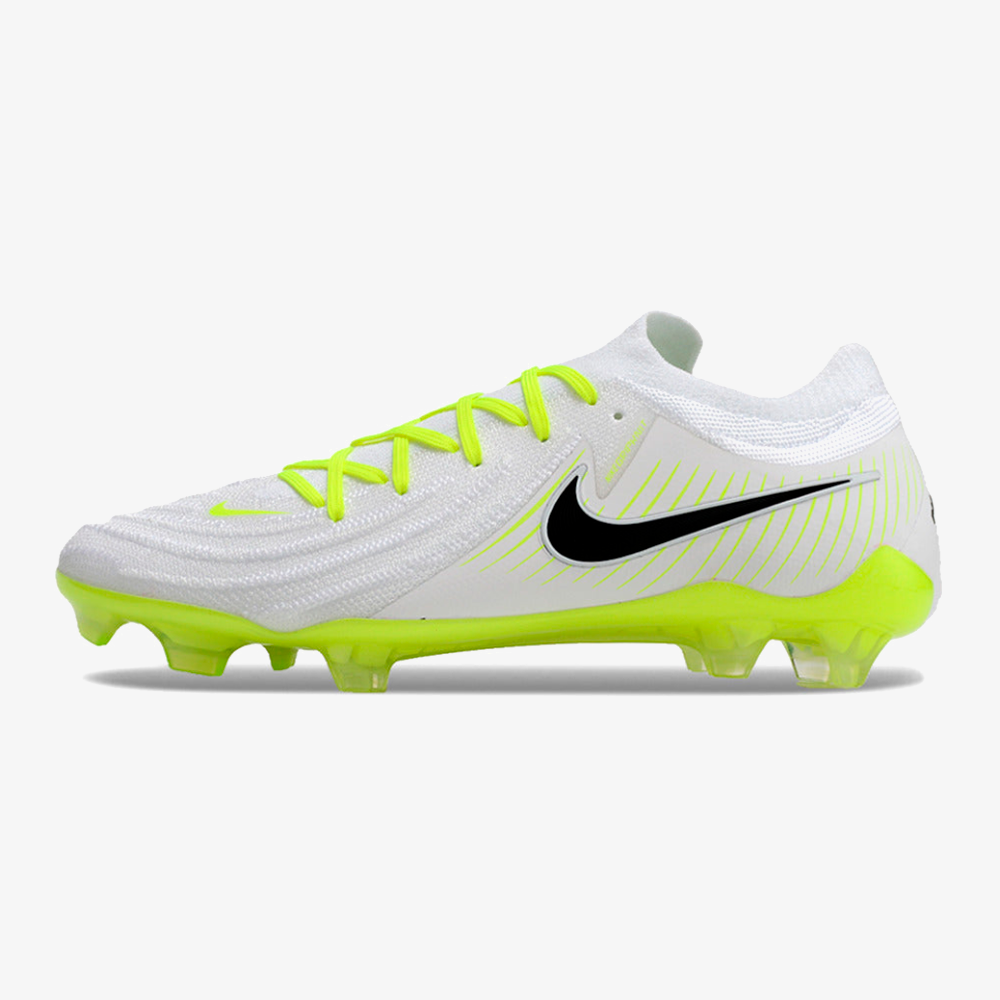 Chuteira Nike Phantom GX II FG - Branca e Verde - vista frontal