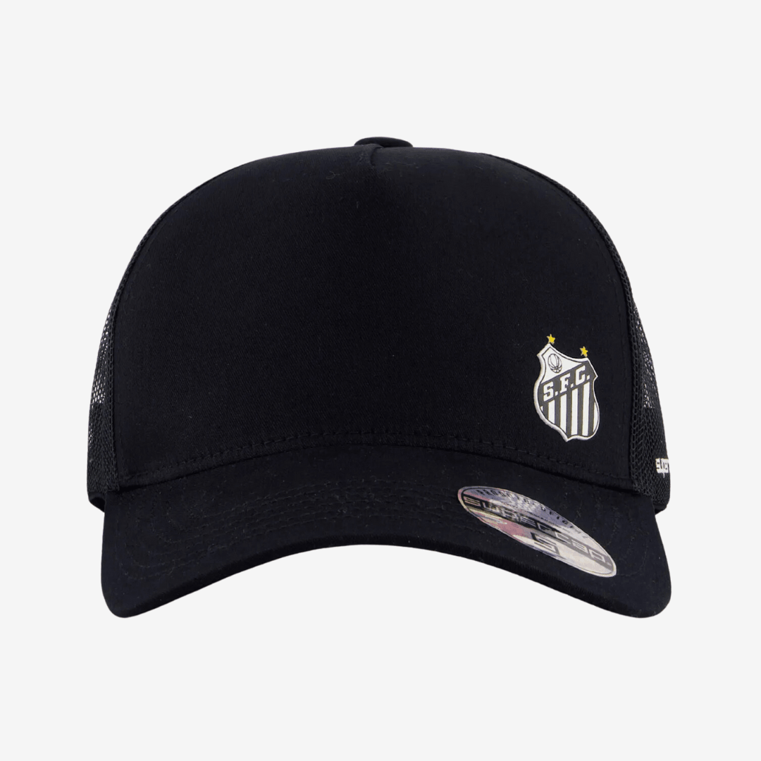 Boné Santos Trucker Preto e Branco — imagem 2