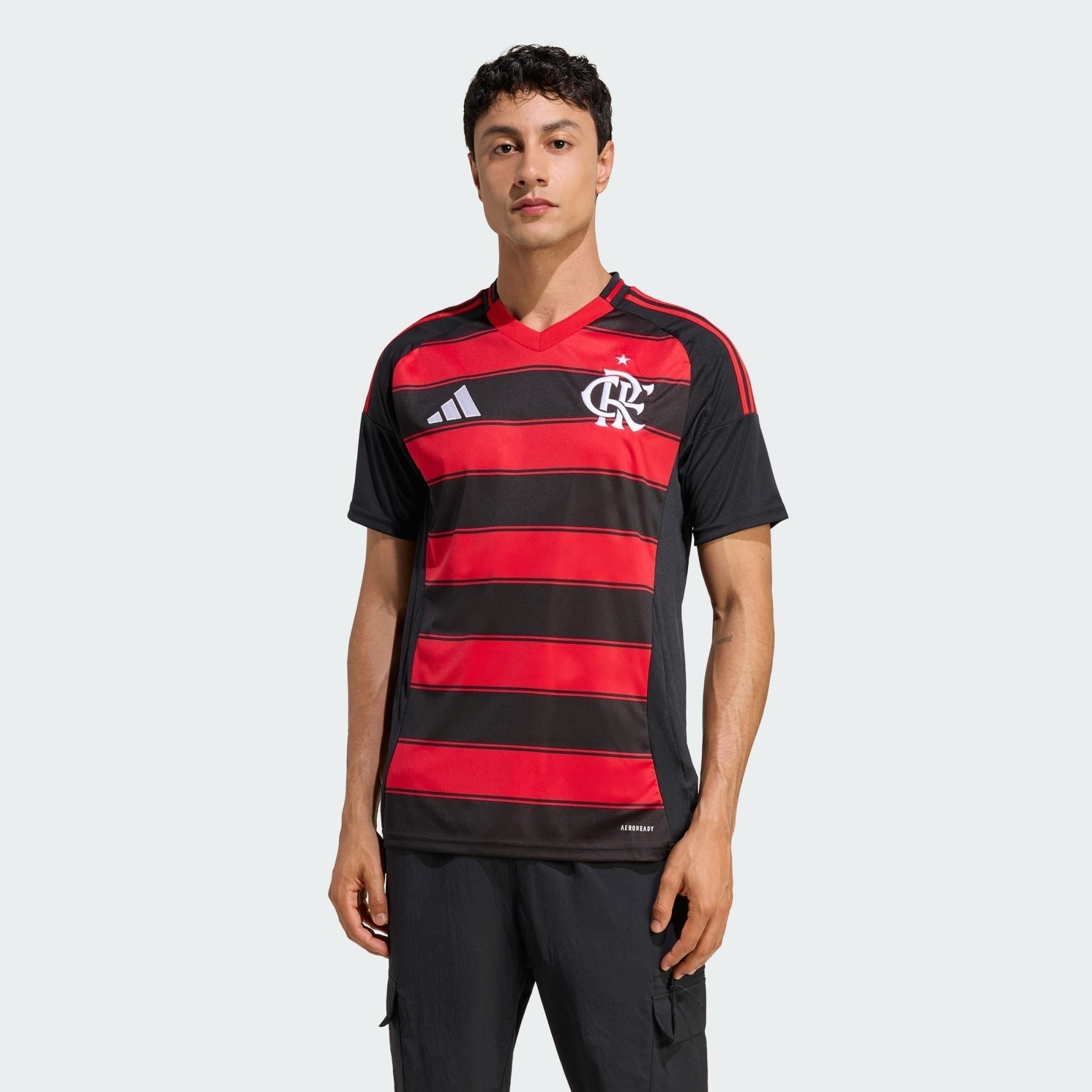 Camisa Adidas Flamengo 2025/26 I G PLATA N° 50 — imagem 4