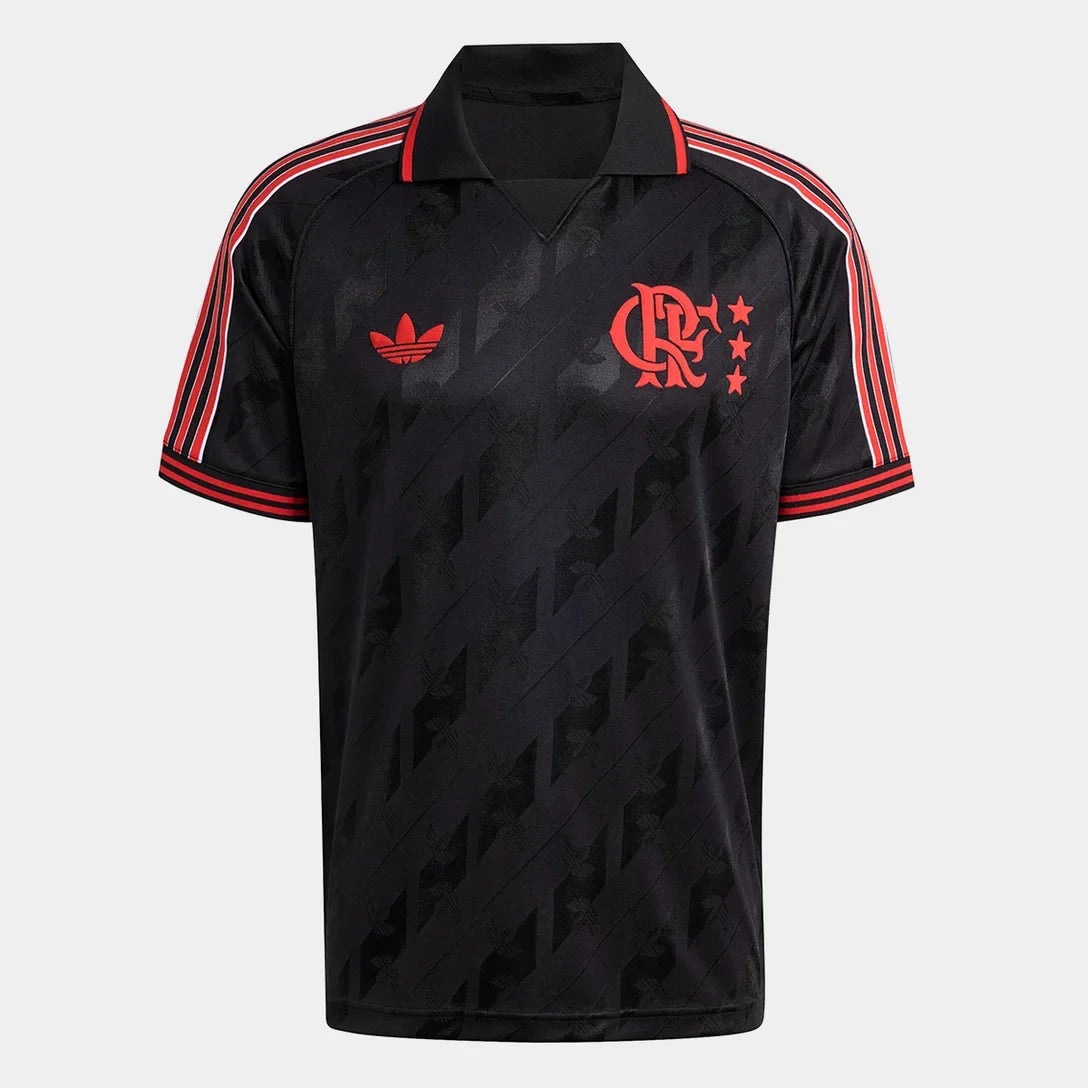 Camisa Flamengo Lifestyler 25/26 Adidas Masculina - Preto — imagem 4
