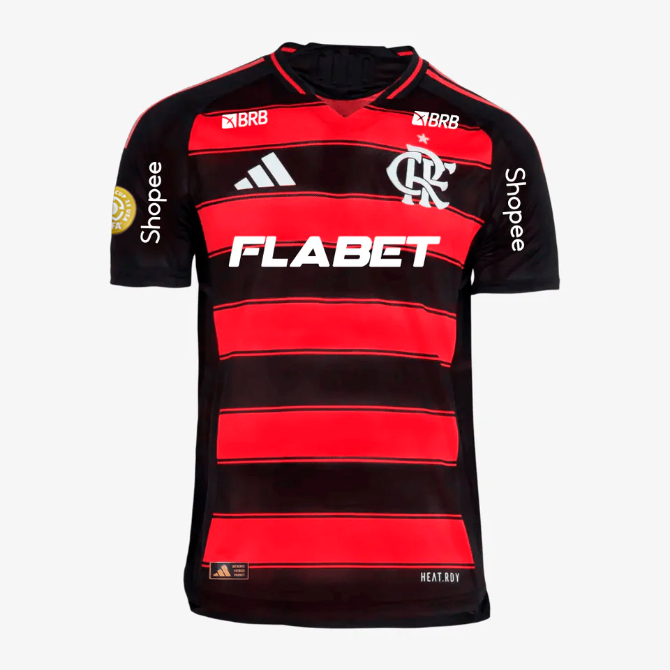 Camisa Adidas Flamengo 2025/26 I Authentic Com Patrocínios — imagem 2