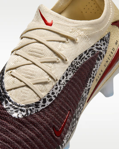 Chuteira Nike Phantom 6 United Elite FG - Vermelha - detalhe