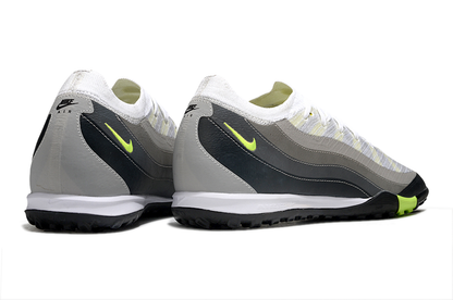 Chuteira Society Nike Air Zoom Mercurial Vapor 16 Elite Air Max 95 TF - Branca e Preta - imagem 4