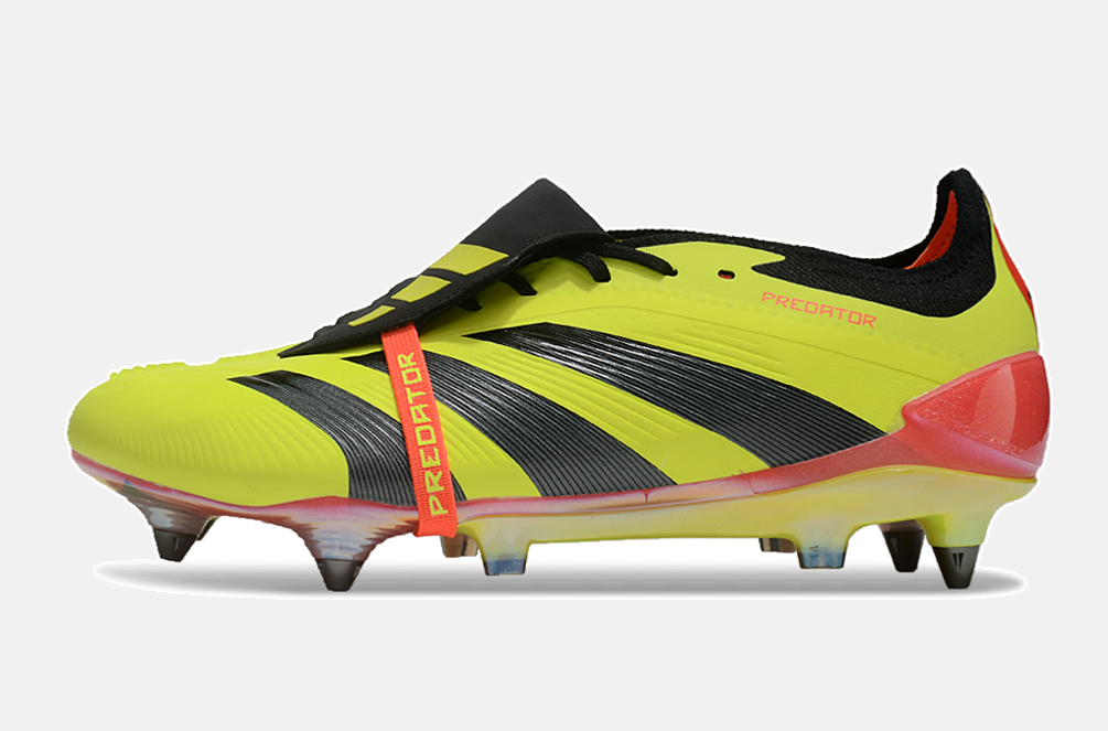 Adidas Predator Elite Fold-Over Tongue SG - Amarela, Preta e Laranja - imagem 4