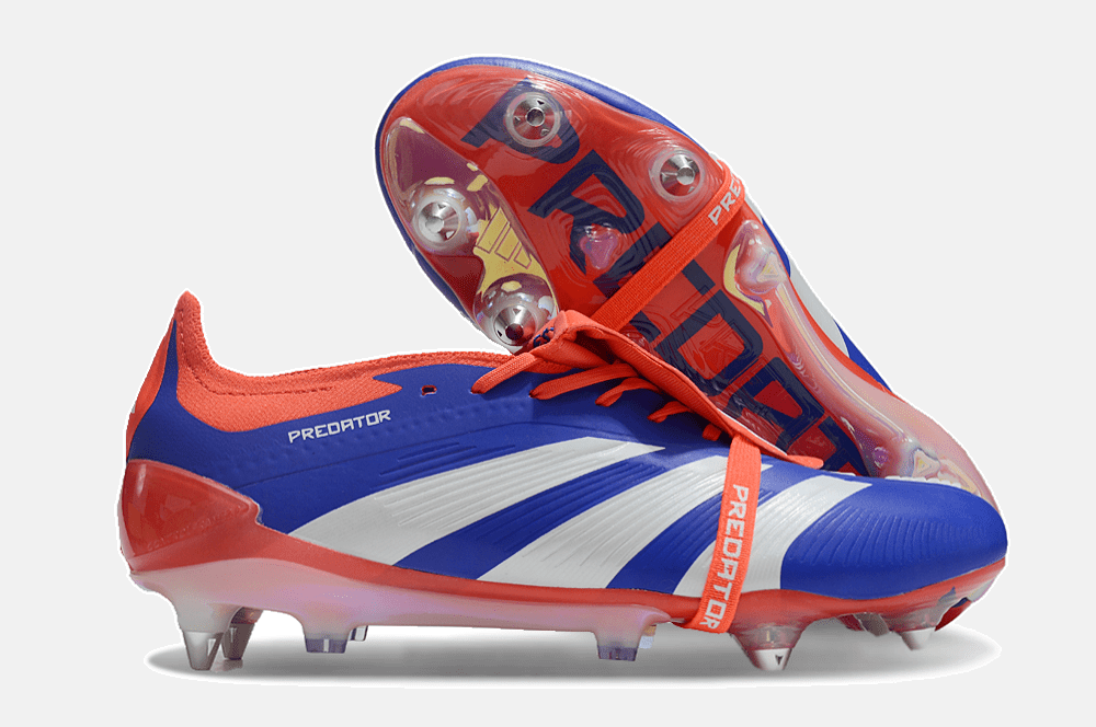Adidas Predator Elite Fold-Over Tongue SG - Azul, Laranja e Branca - Tevo Sports SPORT*