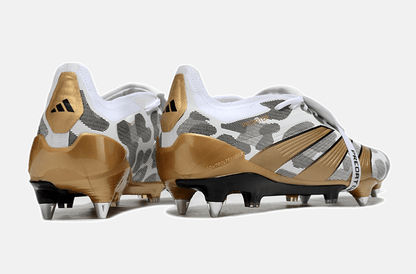 Adidas Predator Elite Fold-Over Tongue SG - Branca, Dourada e Preta - Tevo Sports SPORT*