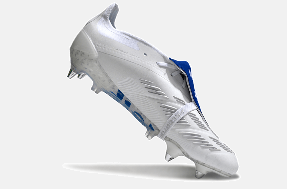 Adidas Predator Elite Fold-Over Tongue SG - Branca e Azul - Tevo Sports SPORT*