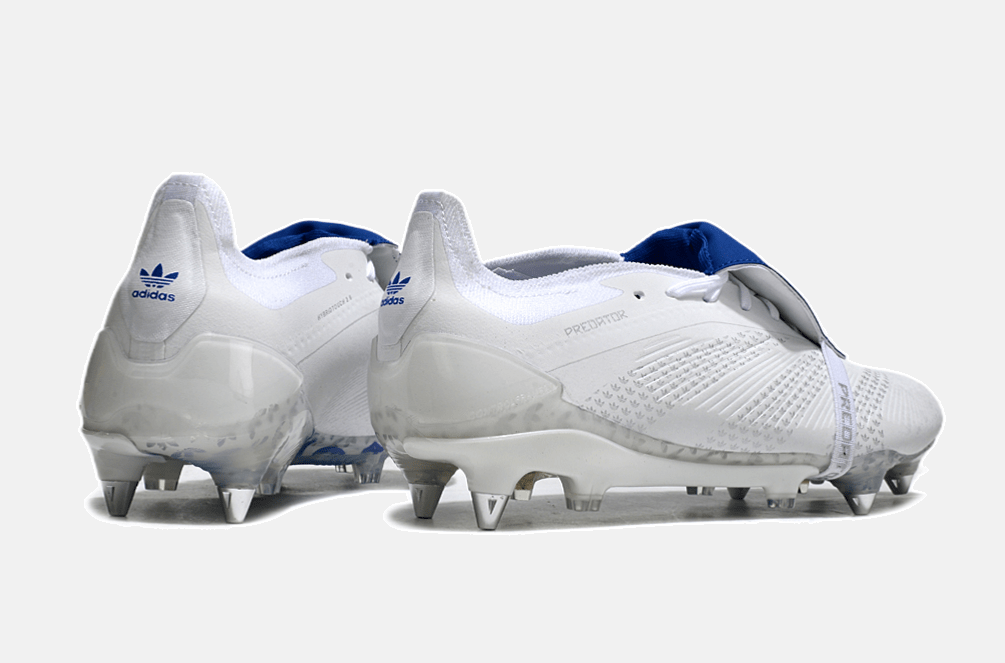 Adidas Predator Elite Fold-Over Tongue SG - Branca e Azul - Tevo Sports SPORT*