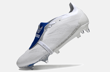 Adidas Predator Elite Fold-Over Tongue SG - Branca e Azul - Tevo Sports SPORT*