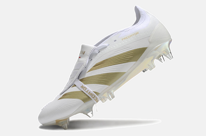 Adidas Predator Elite Fold-Over Tongue SG - Branca e Dourada - imagem 5