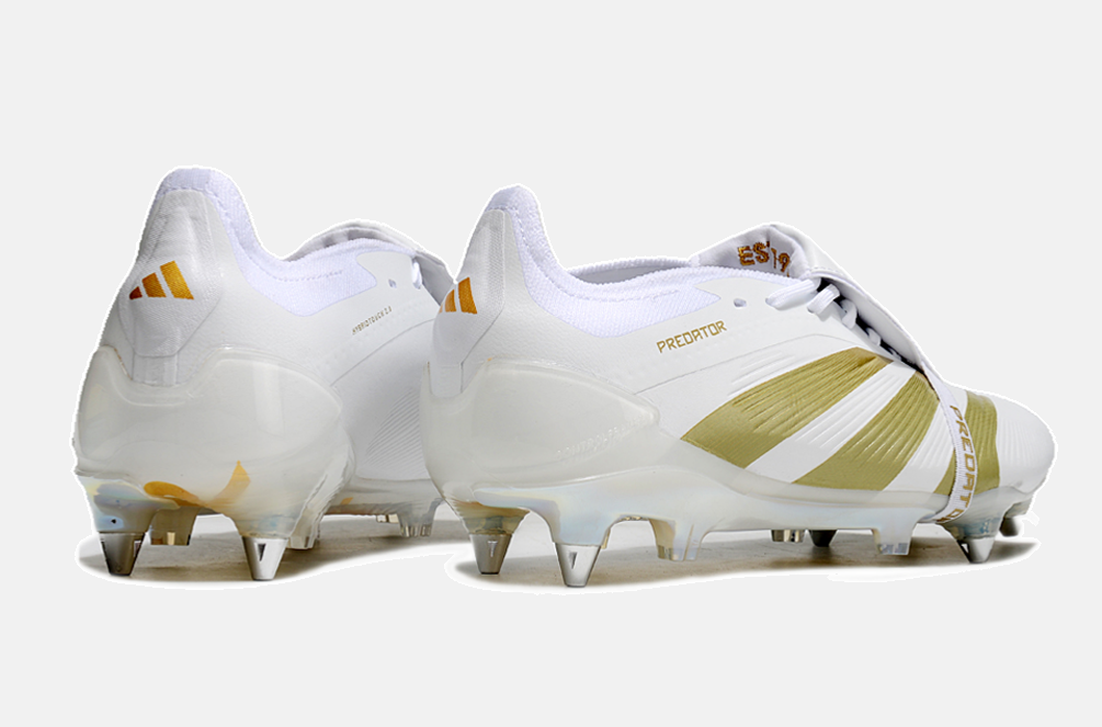 Adidas Predator Elite Fold-Over Tongue SG - Branca e Dourada - imagem 7