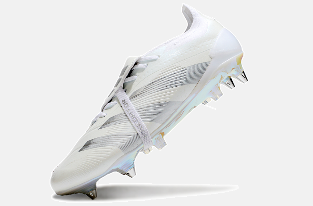 Adidas Predator Elite Fold-Over Tongue SG - Branca e Prata - imagem 5