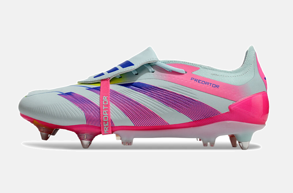 Adidas Predator Elite Fold-Over Tongue SG - Branca, Rosa e Roxa - imagem 4