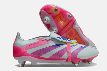 Adidas Predator Elite Fold-Over Tongue SG - Branca, Rosa e Roxa - imagem 8