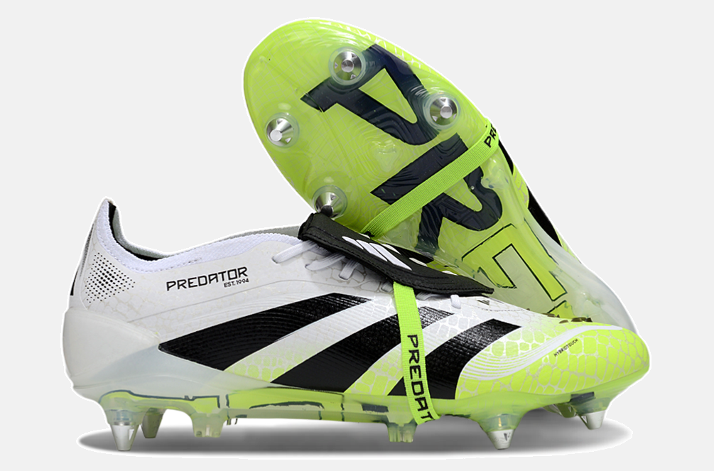 Adidas Predator Elite Fold-Over Tongue SG - Branca, Verde e Preta - Radiant Blaze Pack - imagem 8