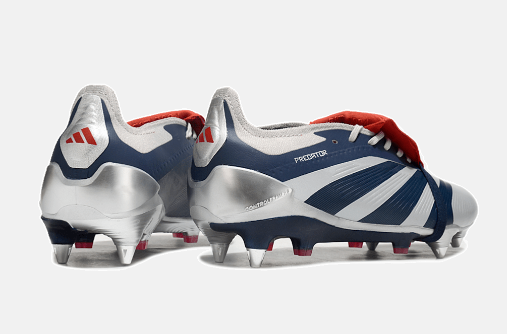 Adidas Predator Elite Fold-Over Tongue SG - Prata, Azul e Vermelha - Tevo Sports SPORT*