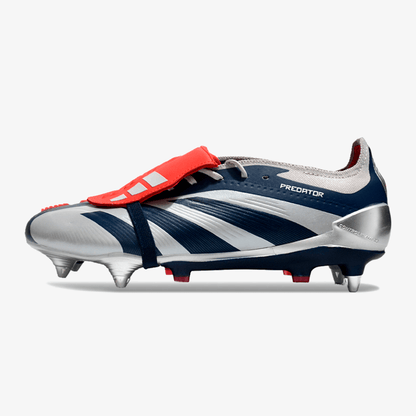 Adidas Predator Elite Fold-Over Tongue SG - Prata, Azul e Vermelha - Tevo Sports SPORT*