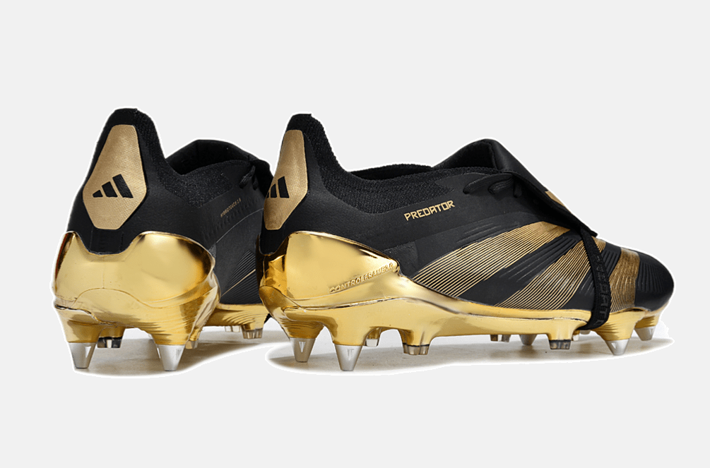 Adidas Predator Elite Fold-Over Tongue SG - Preta e Dourada - Tevo Sports SPORT*