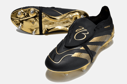 Adidas Predator Elite Fold-Over Tongue SG - Preta e Dourada - Tevo Sports SPORT*