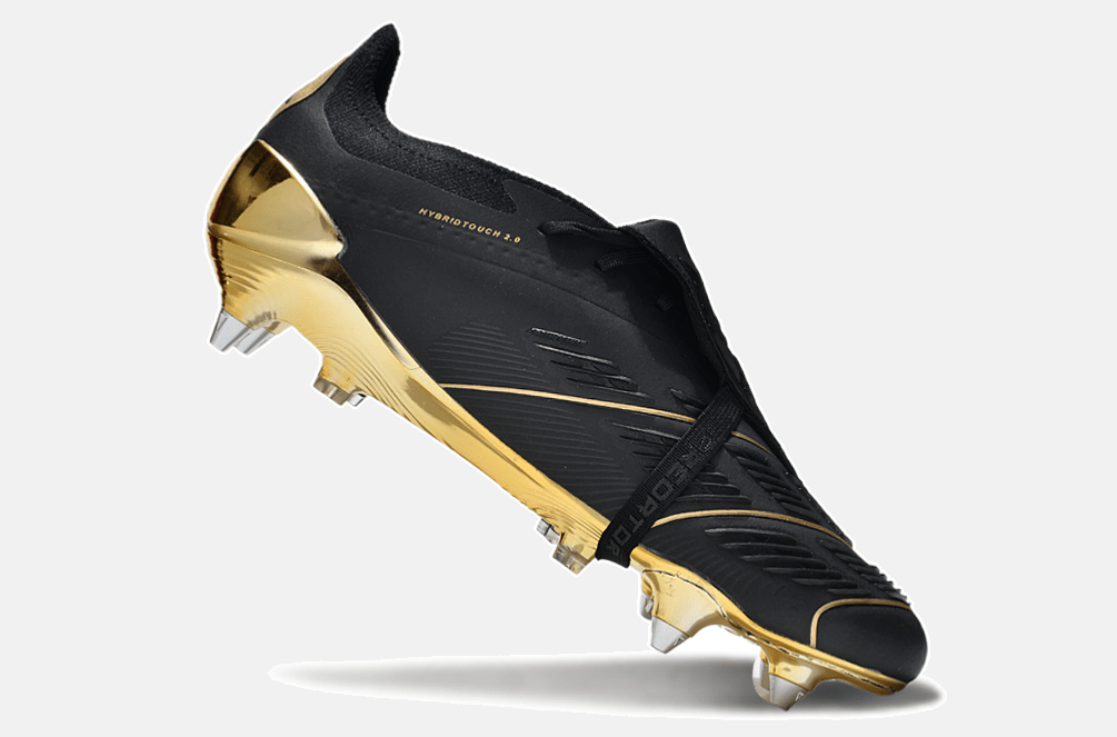 Adidas Predator Elite Fold-Over Tongue SG - Preta e Dourada - Tevo Sports SPORT*