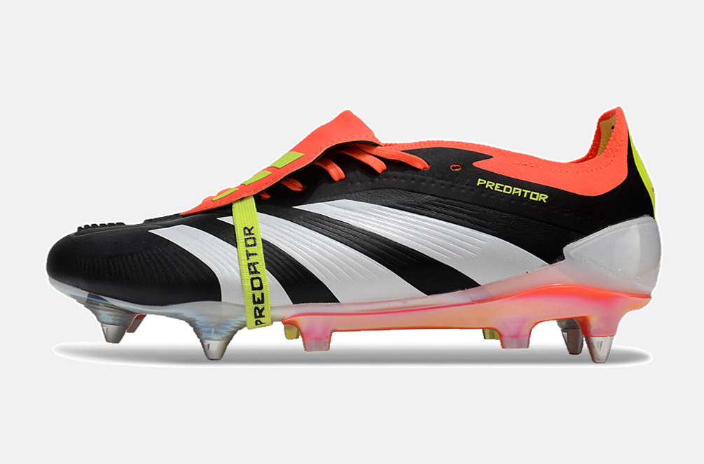 Adidas Predator Elite Fold-Over Tongue SG - Preta, Laranja e Verde - imagem 4