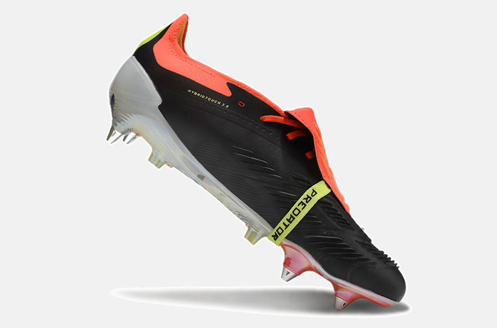 Adidas Predator Elite Fold-Over Tongue SG - Preta, Laranja e Verde - imagem 6