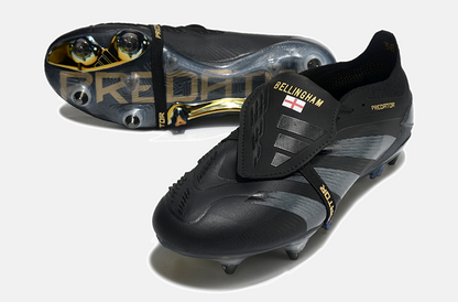 Adidas Predator Elite Fold-Over Tongue SG - Preta e Cinza - detalhe