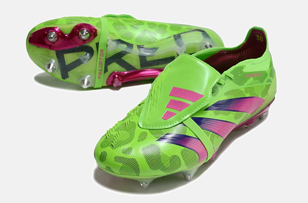 Adidas Predator Elite Fold-Over Tongue SG - Verde, Rosa e Roxa - Tevo Sports SPORT*
