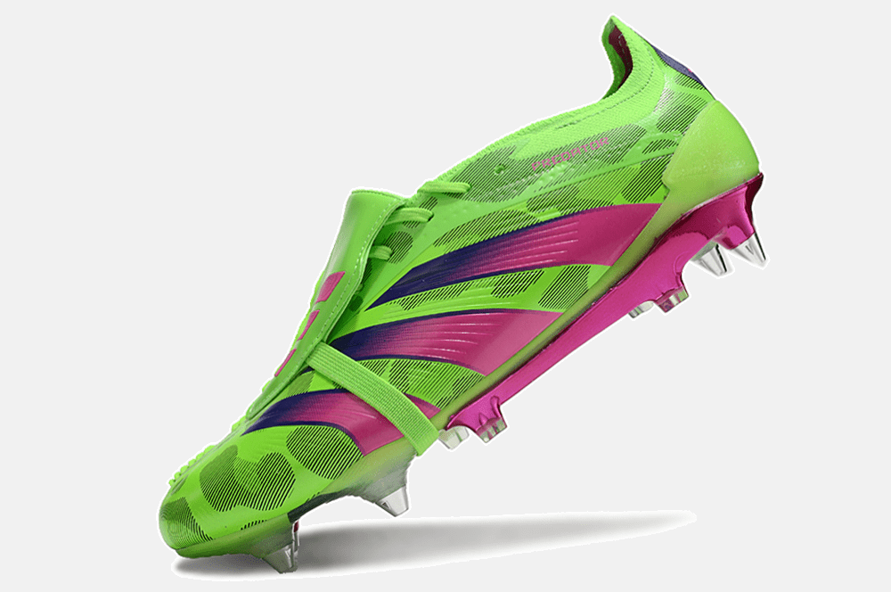 Adidas Predator Elite Fold-Over Tongue SG - Verde, Rosa e Roxa - Tevo Sports SPORT*