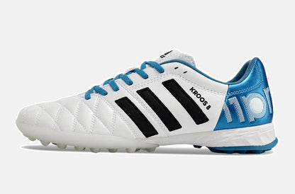 Chuteira Adidas 11 Pro "Tony Kroos" TF - Branco e Azul - detalhe