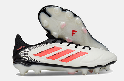 Chuteira Adidas Copa Pure III Elite FG - Branca e Laranja - imagem 8