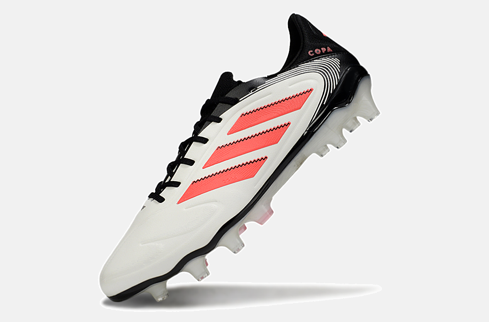 Chuteira Adidas Copa Pure III Elite FG - Branca e Laranja - imagem 4