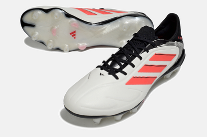 Chuteira Adidas Copa Pure III Elite FG - Branca e Laranja - detalhe