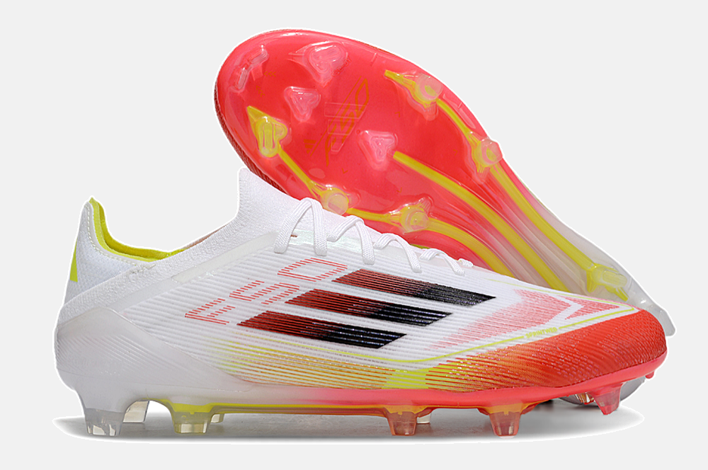 Chuteira Adidas F50.1 FG Branca e Laranjada - imagem 8