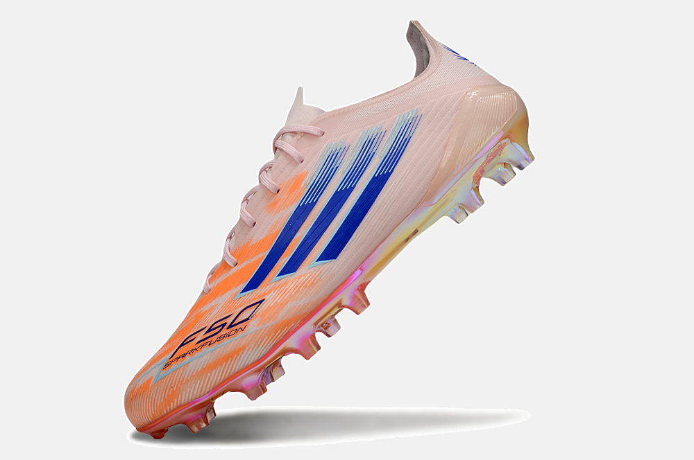 Chuteira Adidas F50 Elite FG - Laranja e Azul - Sparkfusion - imagem 5