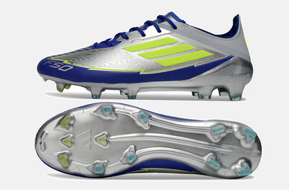 Chuteira Adidas f50 Elite FG - Prata e Azul - detalhe