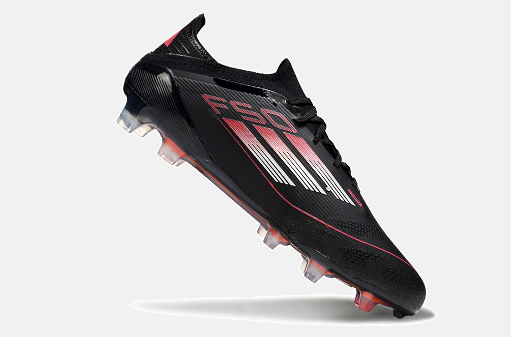 Chuteira Adidas F50 Elite FG - Preta e Vermelha - imagem 5