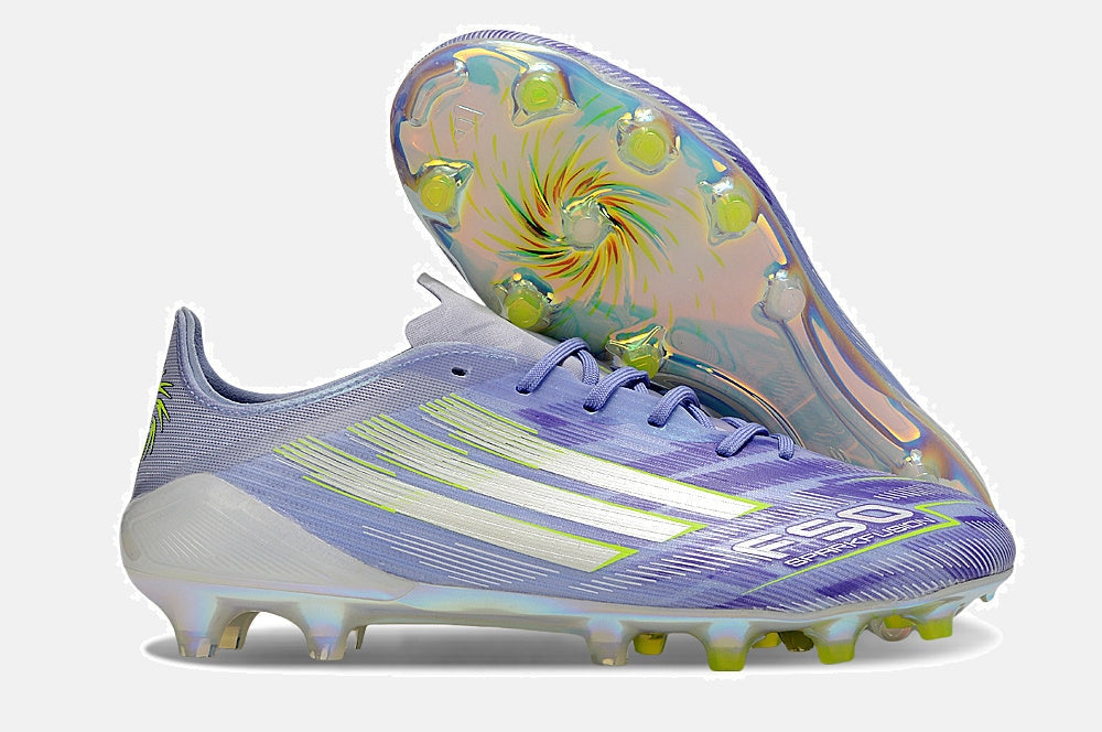 Chuteira Adidas F50 Elite FG - Roxa e Verde - Sparkfusion - imagem 8