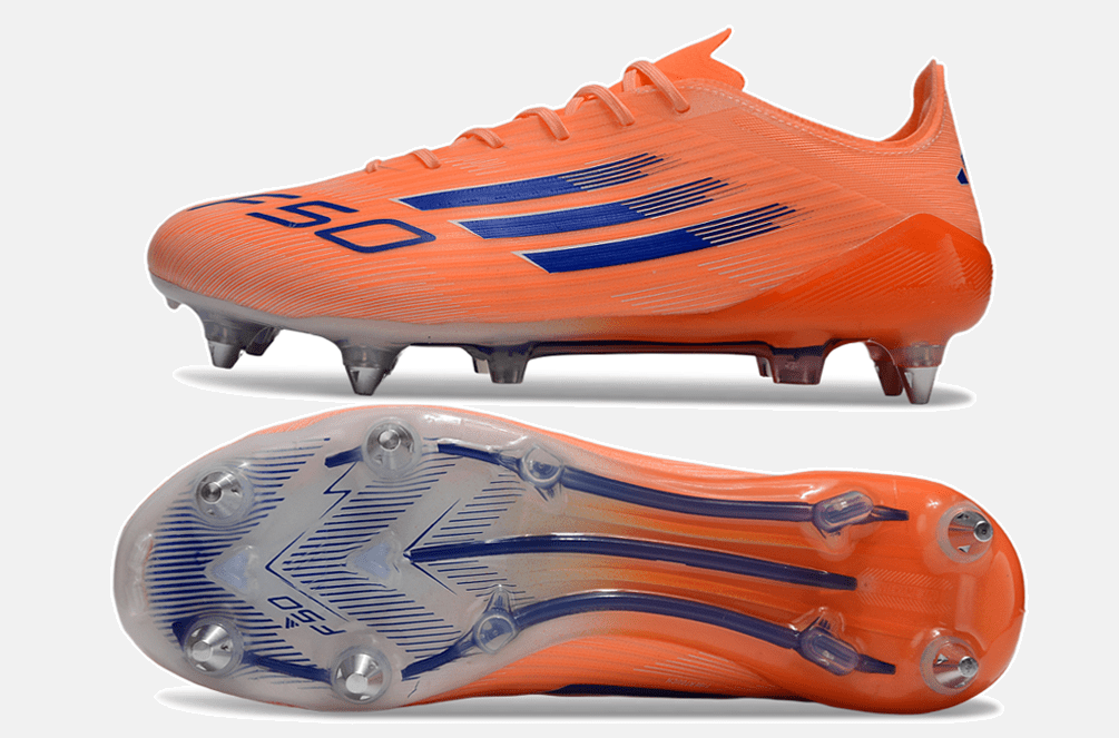 Chuteira Adidas F50 Elite SG - Laranja, Azul e Branca - Coral Blaze Pack - Tevo Sports SPORT*