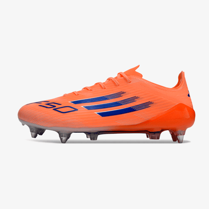 Chuteira Adidas F50 Elite SG - Laranja, Azul e Branca - Coral Blaze Pack - Tevo Sports SPORT*