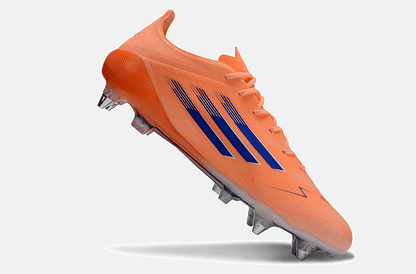 Chuteira Adidas F50 Elite SG - Laranja, Azul e Branca - Coral Blaze Pack - Tevo Sports SPORT*