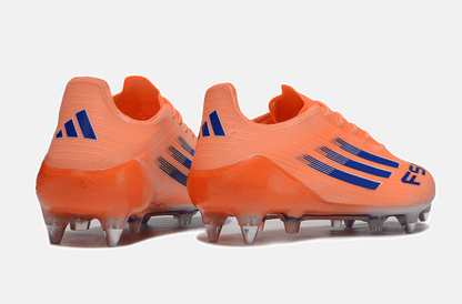 Chuteira Adidas F50 Elite SG - Laranja, Azul e Branca - Coral Blaze Pack - Tevo Sports SPORT*