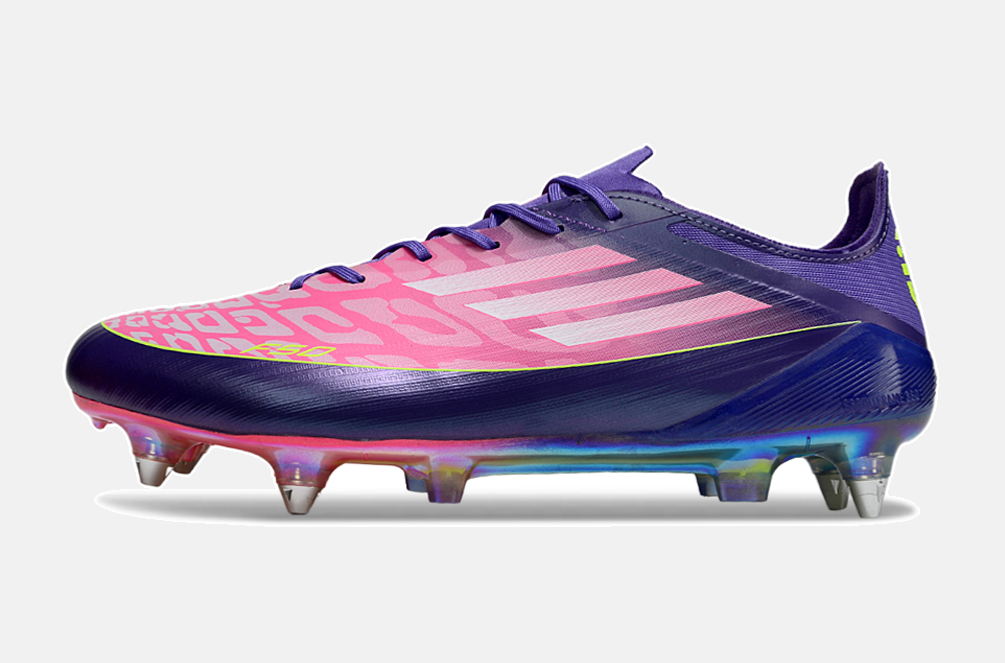 Chuteira Adidas F50 Lamine Yamal Elite SG - Rosa e Roxa - imagem 4