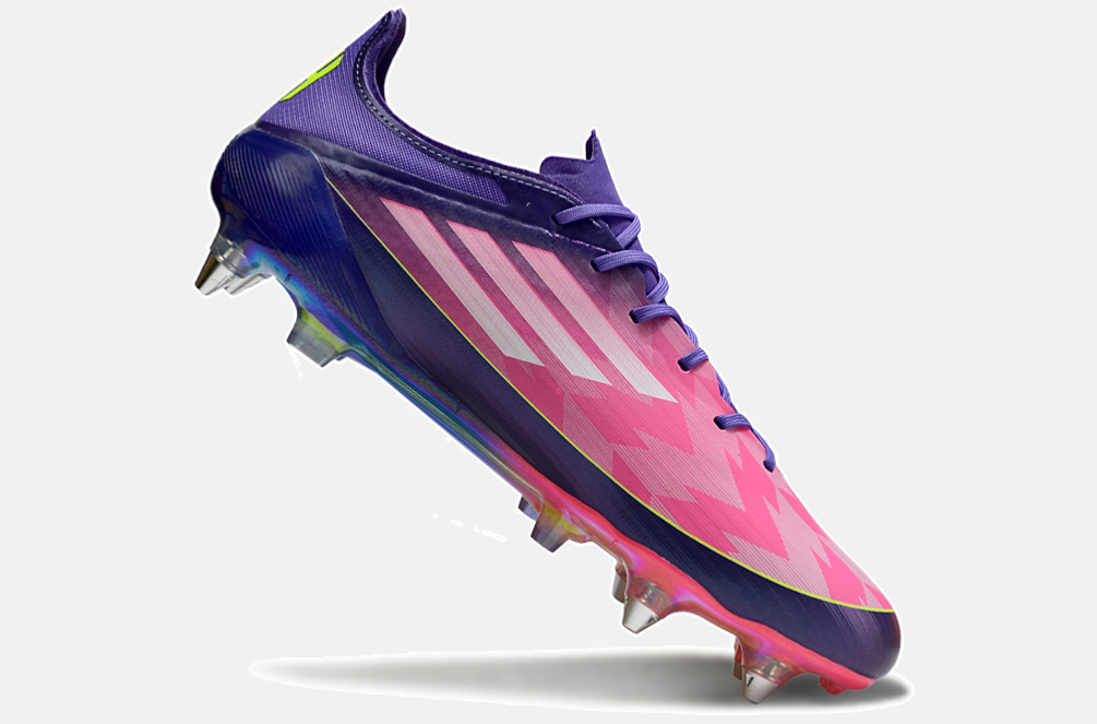 Chuteira Adidas F50 Lamine Yamal Elite SG - Rosa e Roxa - imagem 6
