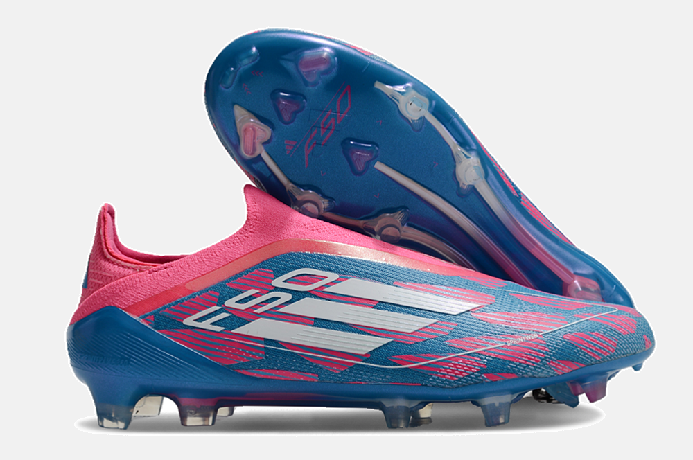Chuteira Adidas F50 LL FG - Azul e Rosa - imagem 8