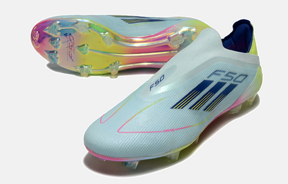 Chuteira Adidas F50 LL FG - Azul e Verde - detalhe