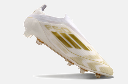Chuteira Adidas F50 LL FG - Branca e Dourada - imagem 4