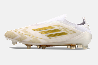 Chuteira Adidas F50 LL FG - Branca e Dourada - imagem 6
