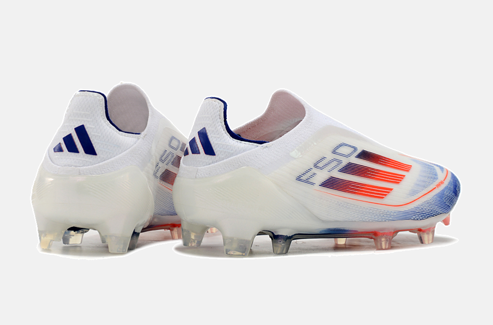 Chuteira Adidas F50 LL FG - Branca, Laranja e Azul - imagem 7