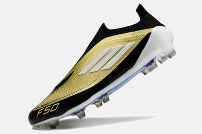 Chuteira Adidas F50 LL FG - Dourada e Branca - imagem 6